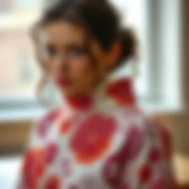 Creative application of clear silicone stampers on fabric