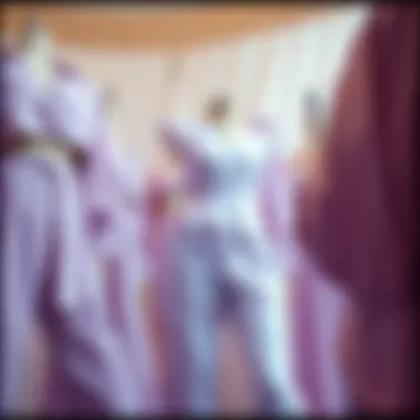 Different styles of lilac sets arranged aesthetically