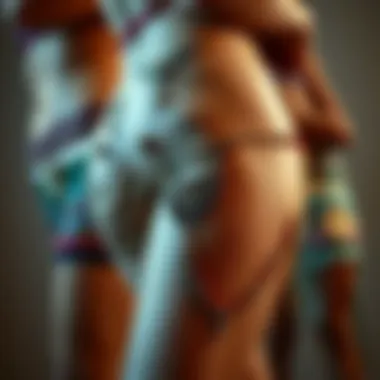 A variety of thigh body jewelry pieces highlighting cultural designs.