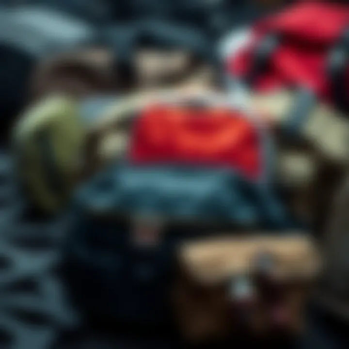 Diverse material choices displayed for chest packs