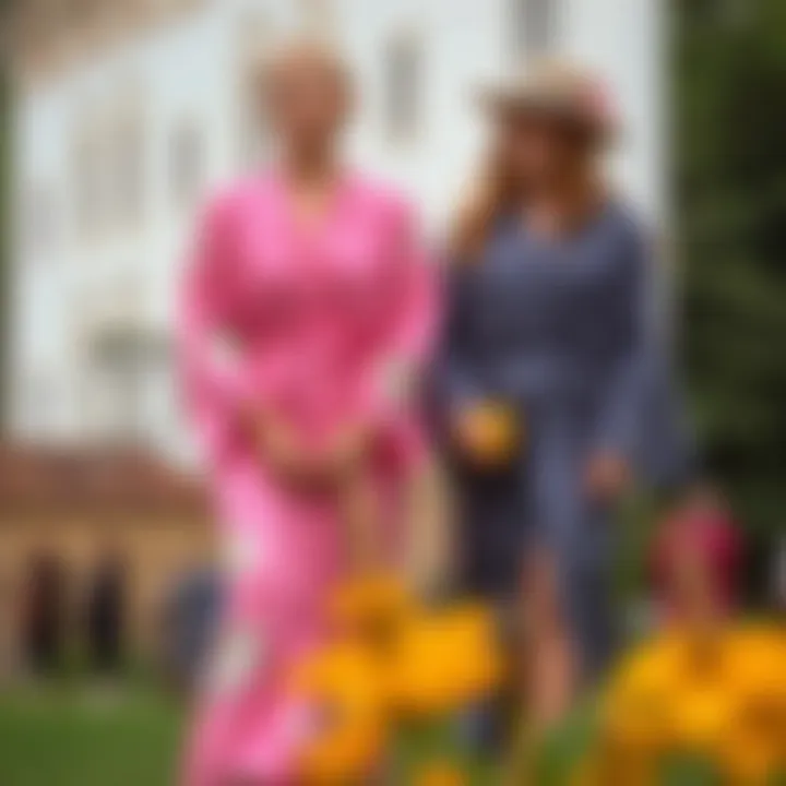 Sustainable wedding robe set showcased with eco-friendly accessories