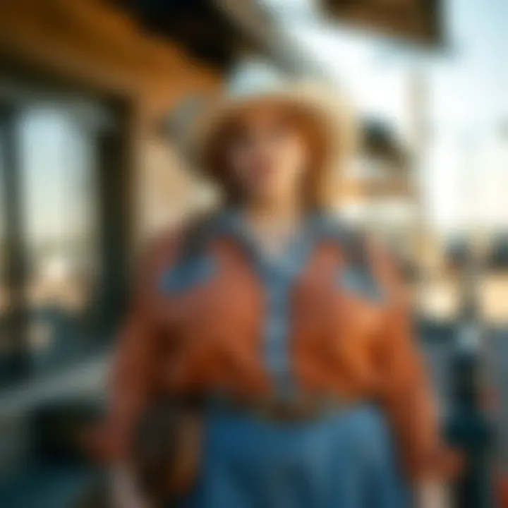 Stylish plus-size outfit with accessories for a trendy look