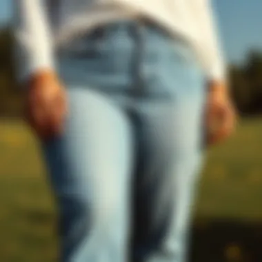 Selection of sustainable fabrics for jeans