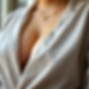 Close-up of fabric texture in a stylish plus size outfit