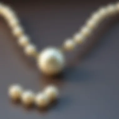 Floating pearl beads incorporated into a sophisticated jewelry design