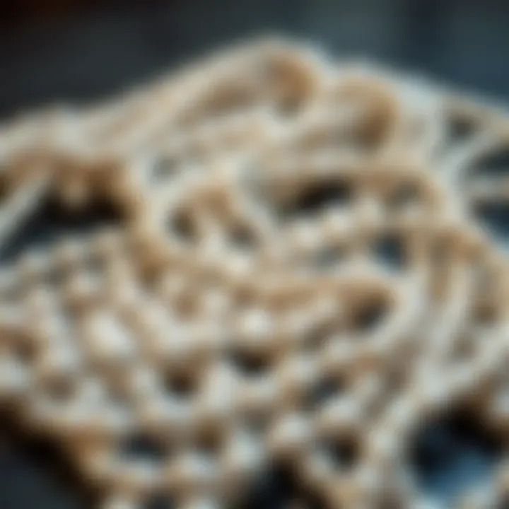 A variety of floating pearl beads arranged artistically to highlight different styles