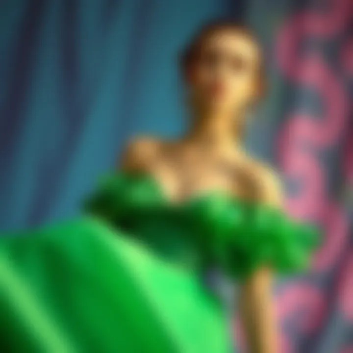 Trendy Fullbeauty dress on a vibrant background