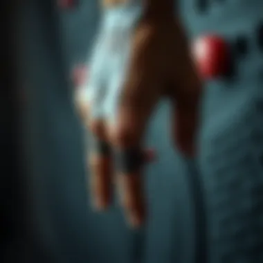 Grip Strength Techniques for Enhanced Performance Illustration of grip strength techniques for climbing performance