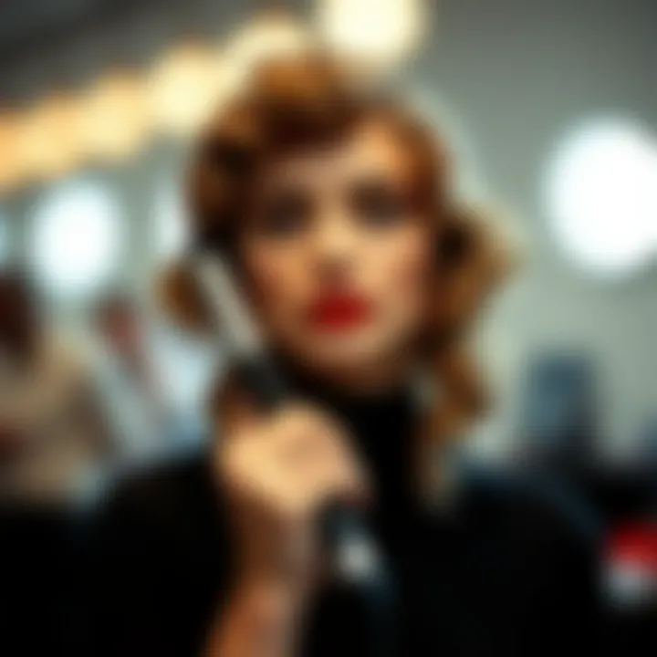 Different styling options achieved with a ribbon curler