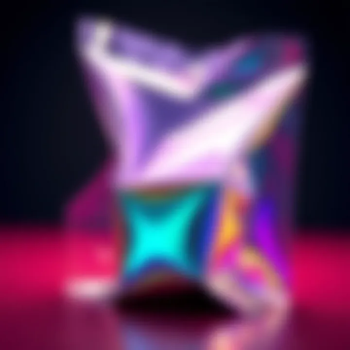 Innovative packaging designs utilizing iridescent cellophane