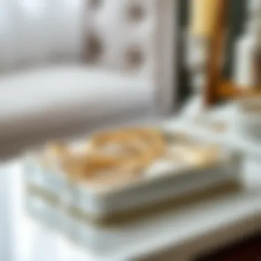 Elegant jewelry storage tray with a polished finish