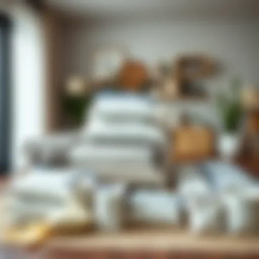 Jumbo vacuum seal storage bags neatly arranged in a modern home setting