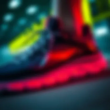 Innovative Technology in Li Ning Footwear Close-up of innovative technology in Li Ning footwear