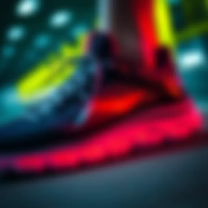 Innovative Technology in Li Ning Footwear Close-up of innovative technology in Li Ning footwear