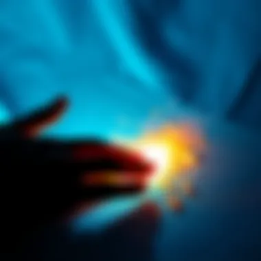 Application of luminous pigments on a fabric swatch