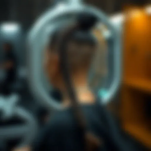 Innovative machine hair braider in action