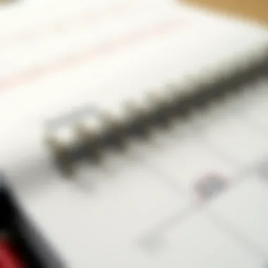 Customization Options for Magnetic Planners Close-up of customization options for magnetic planners