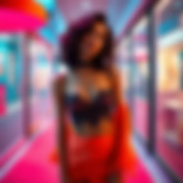 A vibrant display of Missguided's color palette and design techniques