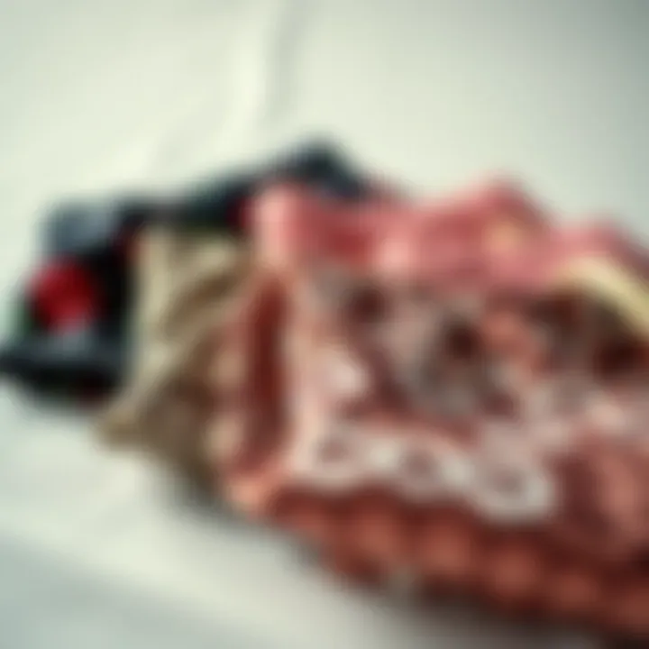 A collection of Missguided shorts showcasing diverse patterns and fabrics