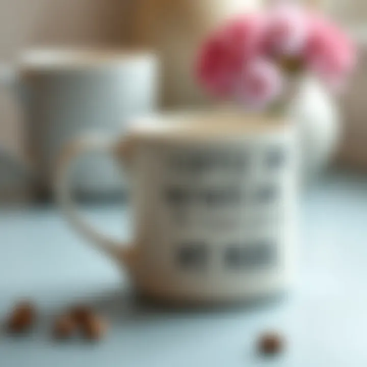 A whimsical Mother's Day coffee mug featuring a clever pun