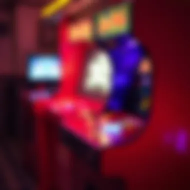 Iconic 80s arcade game console