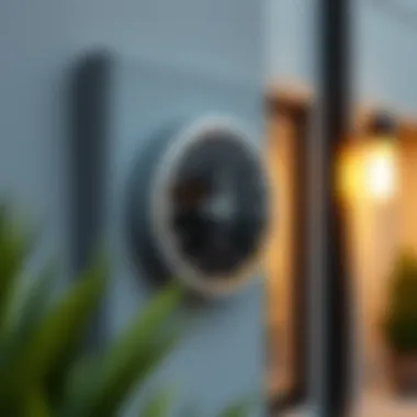 Contemporary Aesthetics in Outdoor Spaces Modern outdoor wall thermometer with a sleek design