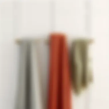 Variety of over the door towel racks showcasing different materials and designs