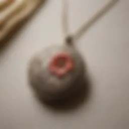 Intricate necklace showcasing a small photo locket with floral design