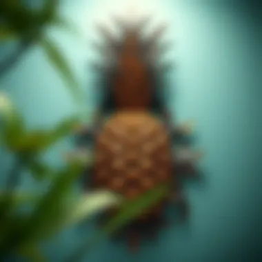 Vibrant pineapple wall art showcasing intricate metalwork