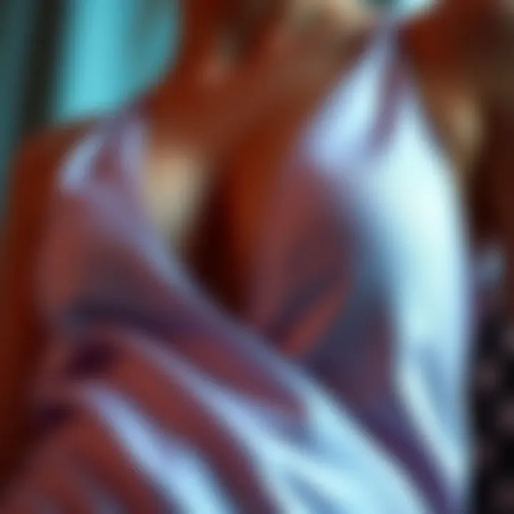 Close-up of fabric texture showcasing quality and drape