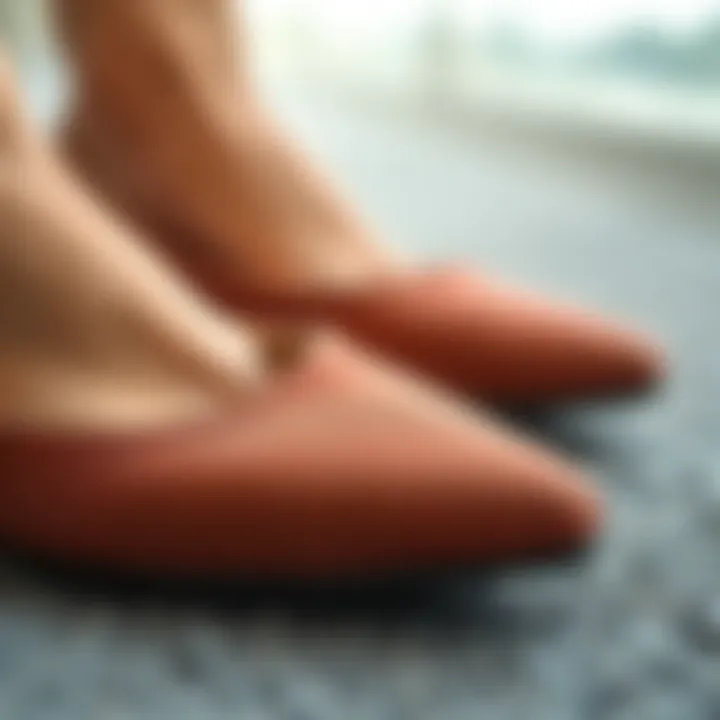 Fabric Texture and Detail Close-up of the fabric texture and detail of wide width flats