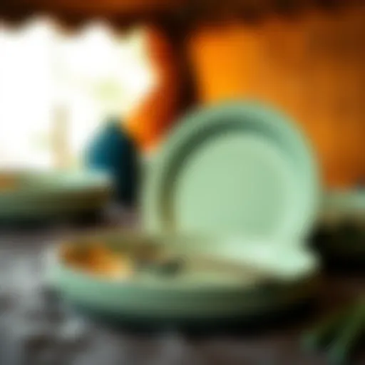 Eco-friendly camping plates made from sustainable materials