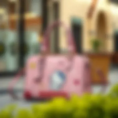Unique Designs of Sanrio Handbags A stylish Sanrio handbag showcasing unique design elements