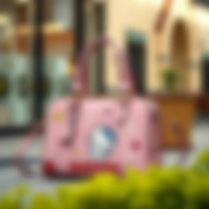 Unique Designs of Sanrio Handbags A stylish Sanrio handbag showcasing unique design elements