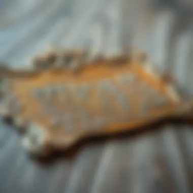 Craftsmanship in Focus: Handcrafted Scripture Plaque Close-up of a handcrafted scripture plaque with detailed craftsmanship