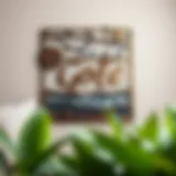 Serenity in Design: Landscape Inspired Scripture Art Intricate scripture wall art featuring a serene landscape