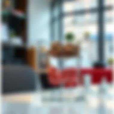 Stylish acrylic scrunchie stand with a modern design