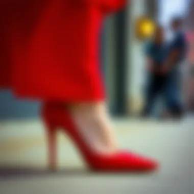 Textures that pair beautifully with a red dress