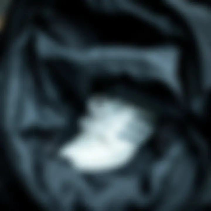 Detailed View of the Shoe Compartment Close-up of the shoe compartment in a modern backpack