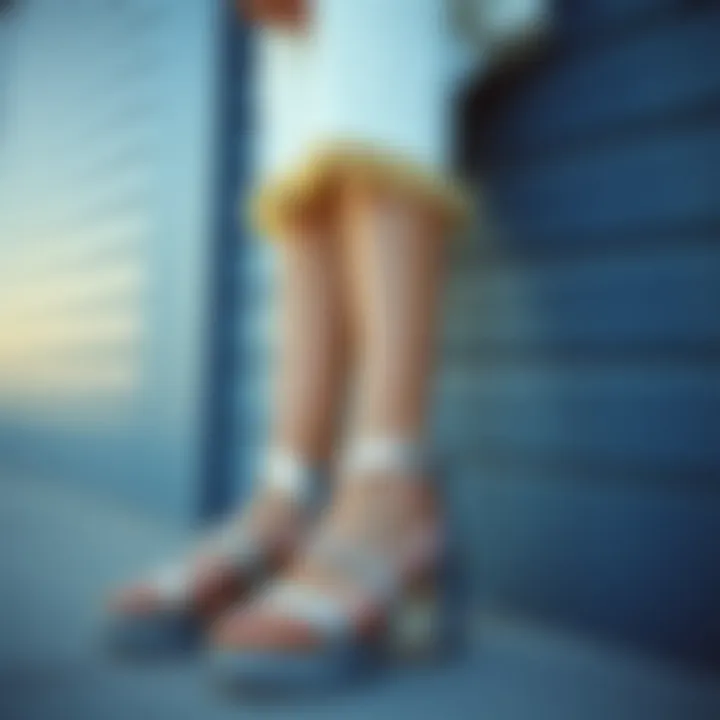 Styled Look Featuring Silver Sandals Fashionable outfit paired with silver sandals