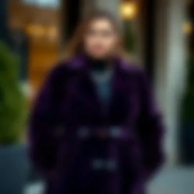 Styling options for plus size long velvet coats