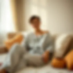 Cozy loungewear ensemble featuring soft fabrics