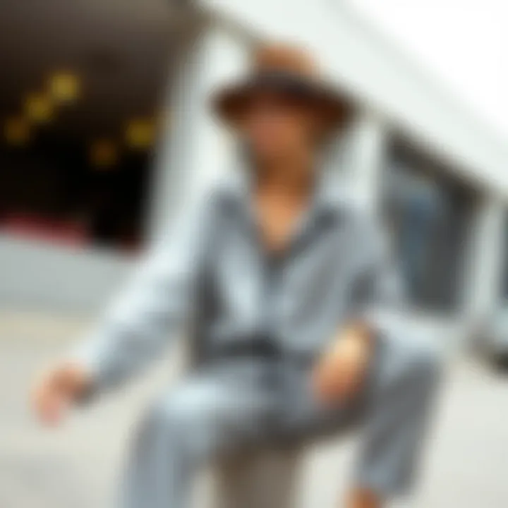 Modern Aesthetics in Casual Wear Trendy loungewear showcasing modern design elements