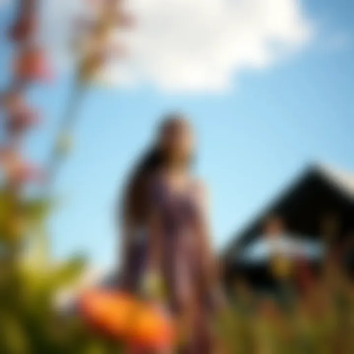 Sustainability in fashion featuring the paisley halter dress