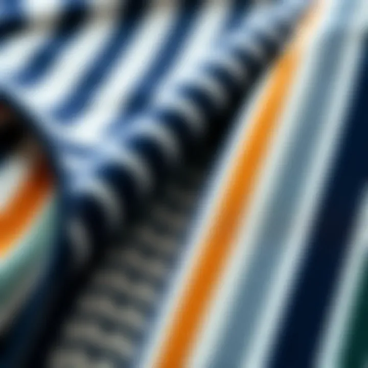 Fabric swatches highlighting sustainable materials used in knitwear production