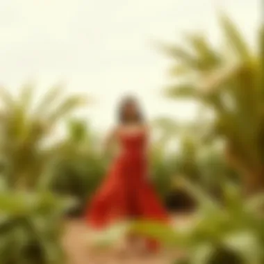 A visual representation of sustainable practices in fashion, featuring eco-friendly materials.