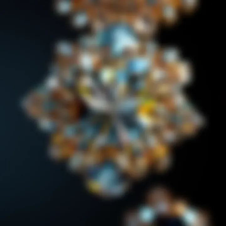 Close-up of Swarovski Ox crystal details reflecting luxurious elegance