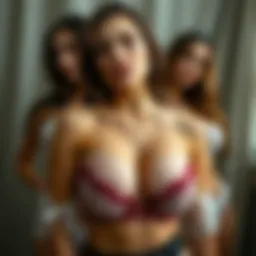 Chic and innovative lingerie styles showcasing the sweet bra concept.