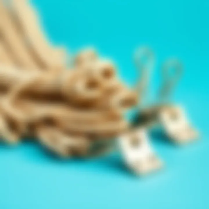 Materials for Tapestry Wall Hanging Clips A selection of materials used in tapestry wall hanging clips, showcasing durability and design.