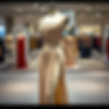 Stunning one shoulder split thigh sequin dress on a mannequin